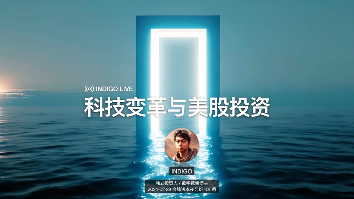 INDIGO LIVE / 科技变革与美股投资2024, image size:1200x675