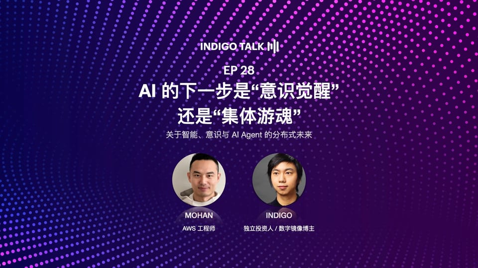 INDIGO TALK / AI 的下一步是“意识觉醒”还是“集体游魂”?- EP28